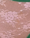 Malla rosa con ribete verde