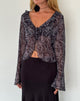 Imagen de Lakota Cardigan en negro estampado barroco
