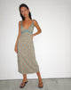 imagen de Lalu Midi Dress in Bohemian Batik Blue Brown
