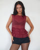 Imagen de Lamina Blusa sin forro en granate