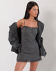 Imagen de Larna Mini Dress in Check Tailoring Grey