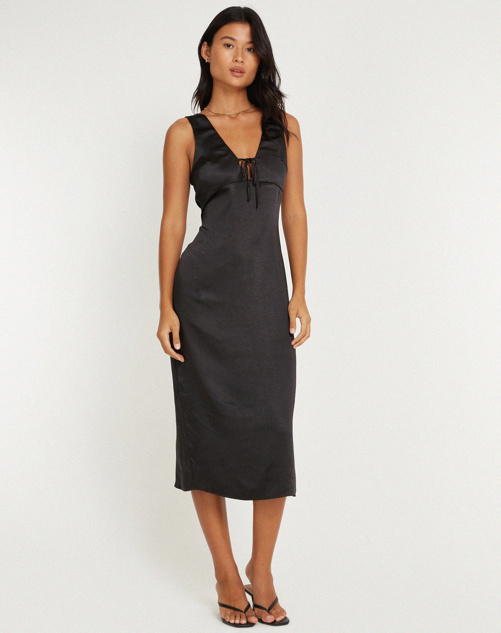 Vestido Lasanda Midi Negro