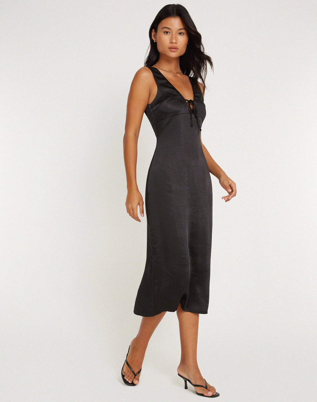 Vestido Lasanda Midi Negro
