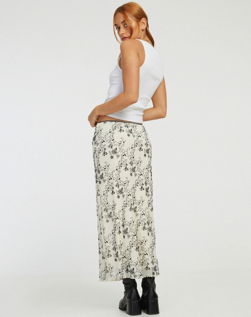 Maxifalda Lassie de Butterfly Vine Flock Blanca