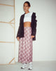 IMAGEN DE Lassie Maxi Skirt in Pink Blurred Check