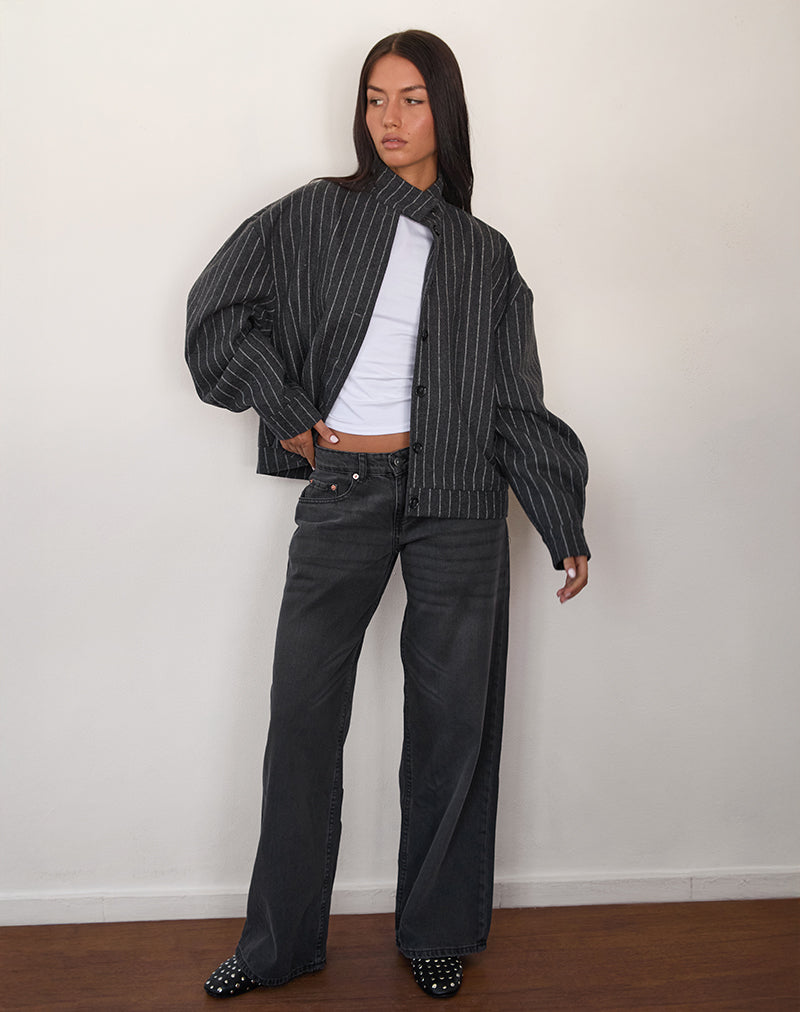 Chaqueta Lastika de rayas marrones
