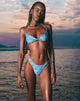 Imagen del sujetador de bikini Laufey en azul botánico bohemio