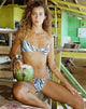 imagen de Laufey Top de bikini en Warped Zebra Blue