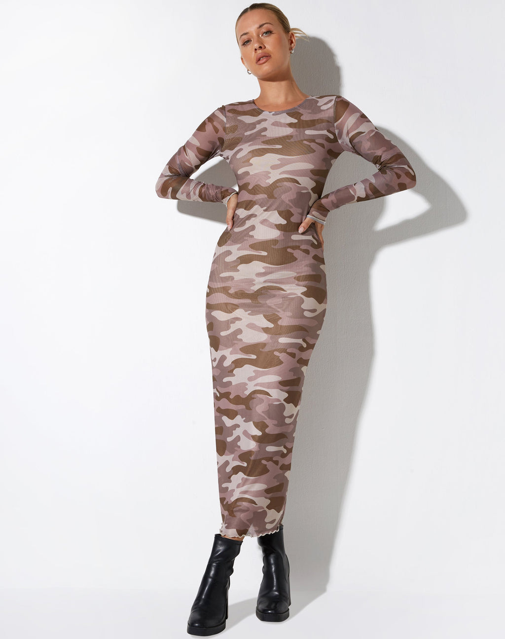 Vestido Laura Midi en camuflaje