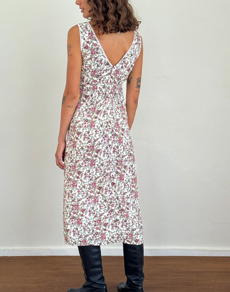 Imagen del vestido Lavisha Midi en Vintage Bloom Marfil