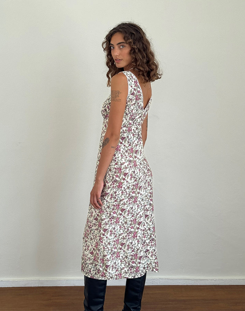 Imagen del vestido Lavisha Midi en Vintage Bloom Marfil