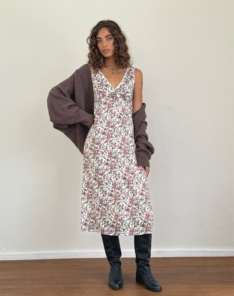 Imagen del vestido Lavisha Midi en Vintage Bloom Marfil