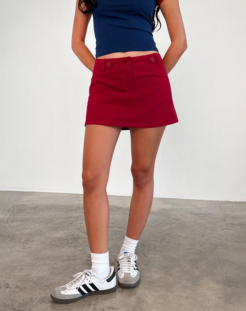 Minifalda Lavonne en rojo