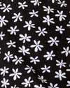 90s Daisy Blanco y Negro