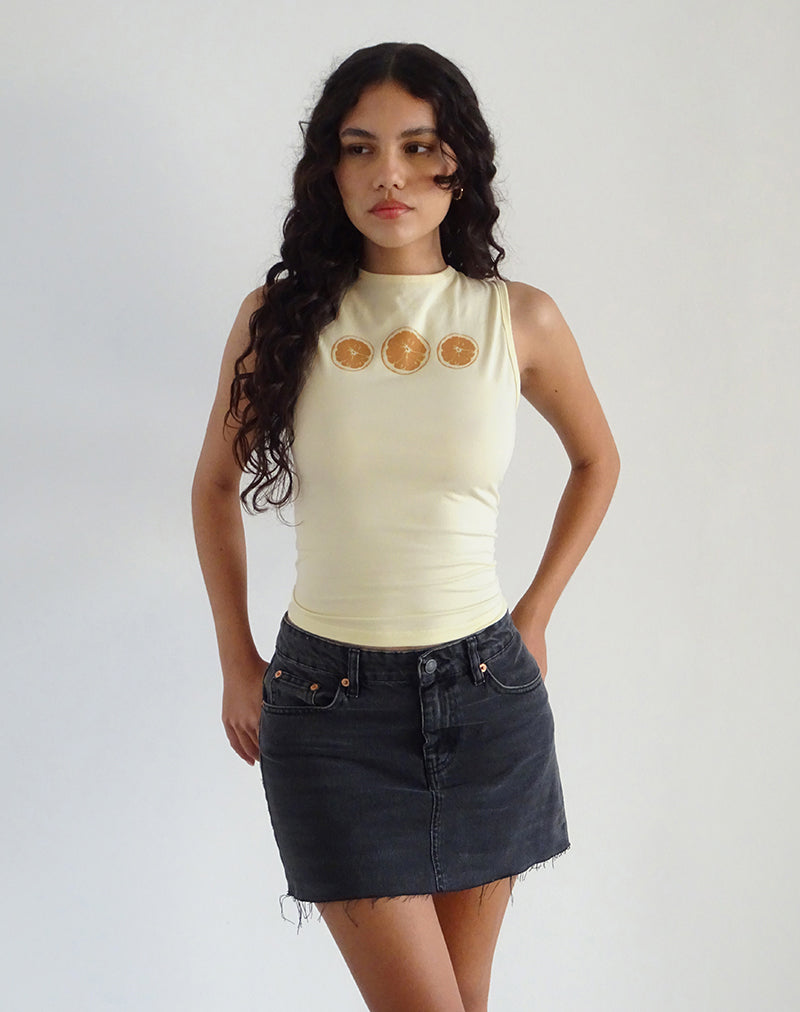 Imagen de Leen Tank Top en Buttermilk Oranges