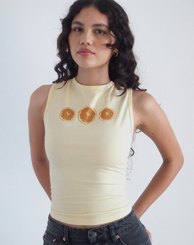 Imagen de Leen Tank Top en Buttermilk Oranges
