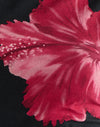  Hibisco negro Flor rosa