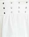 Jersey blanco con tachuelas