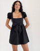 Imagen del minivestido Leshiana de popelina negro