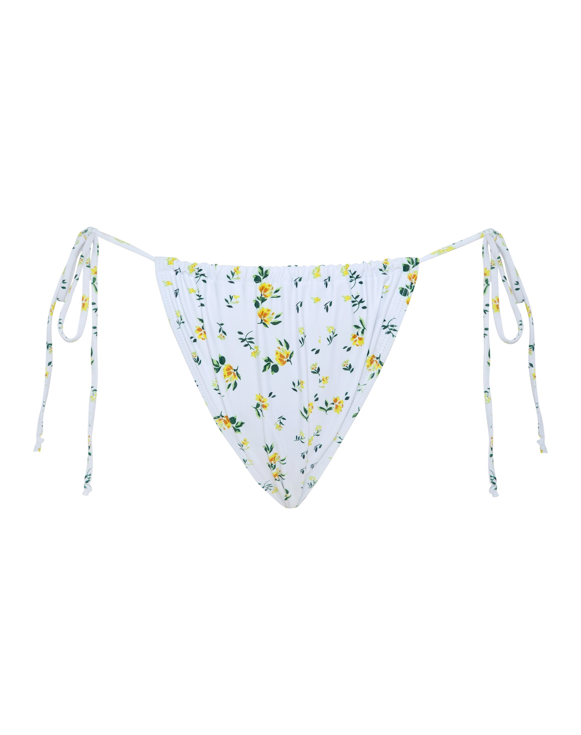 Imagen de la braguita de bikini Leyna en amarillo Ditsy Floral