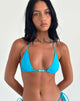 Imagen del sujetador de bikini Pami azul azur con abalorios