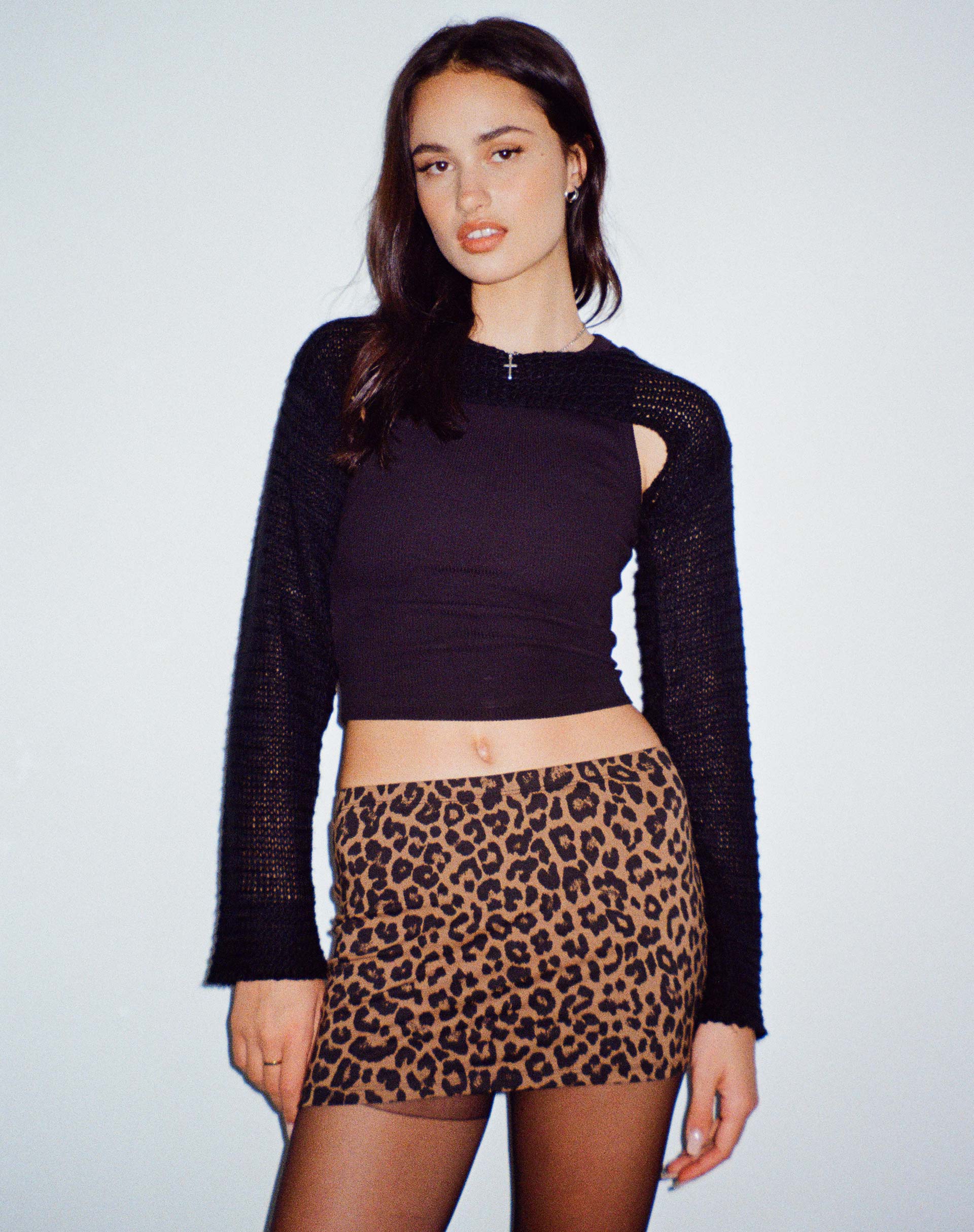 Imagen de Lidya Minifalda en Leopard Daze Marrón