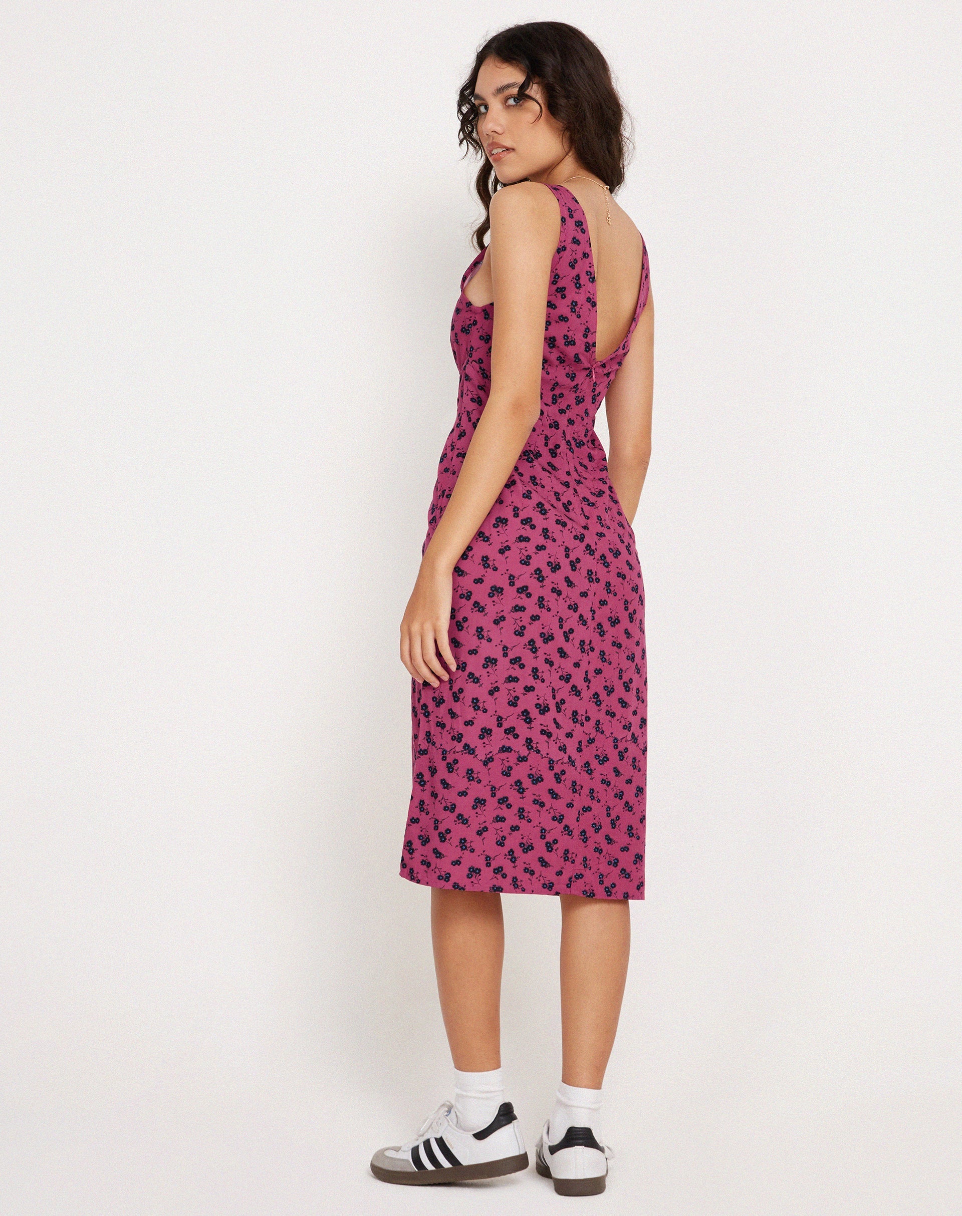 Imagen de Lieva Vestido Midi en Floral Frambuesa
