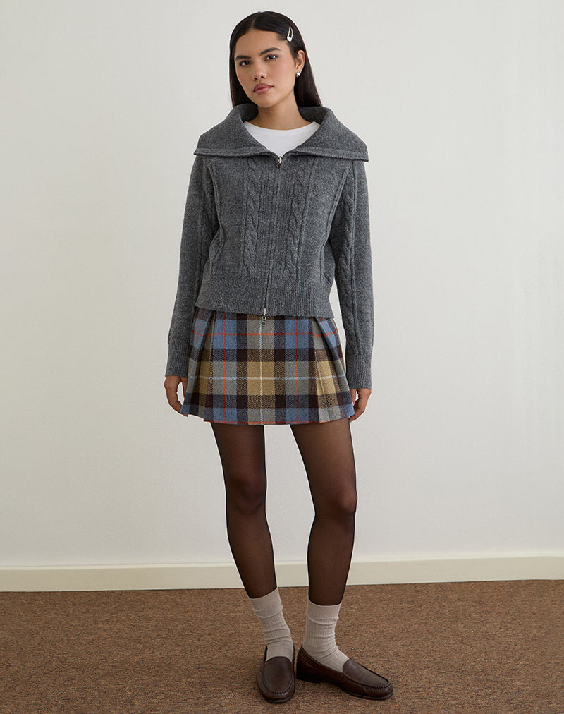 Imagen de Lilena Zip Jumper de punto Dark Shadow