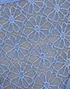 Encaje floral azul