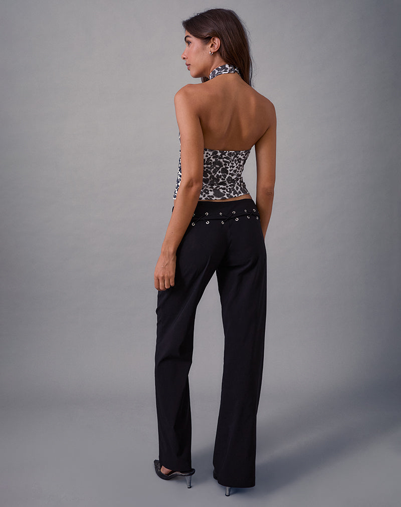 Imagen de Lirina Lace Up Trouser in Tailoring Negro