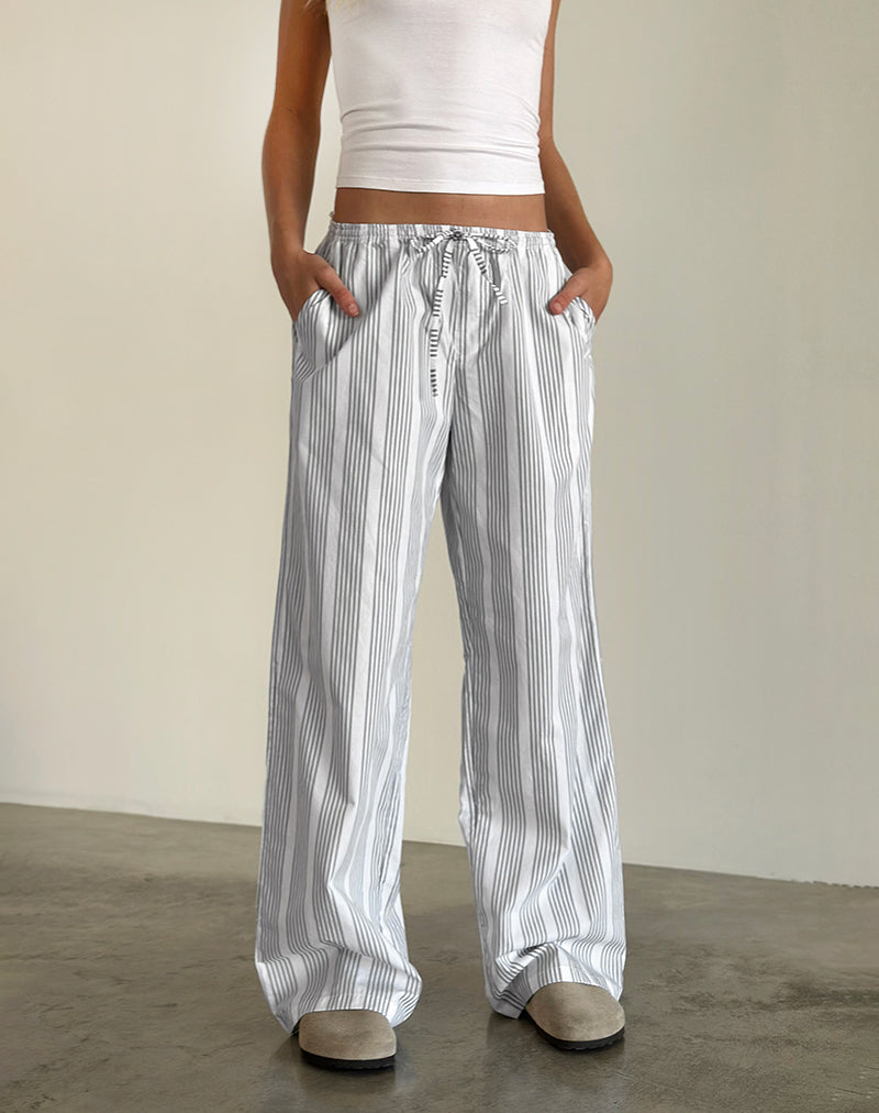 Imagen del pantalón Lirura de raya vertical gris