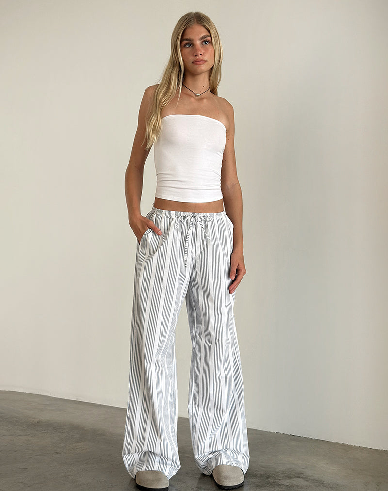 Imagen del pantalón Lirura de raya vertical gris