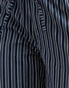 Azul oscuro a rayas índigo