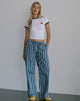 imagen de Lirura Trouser en Popplin Formal Stripe Navy