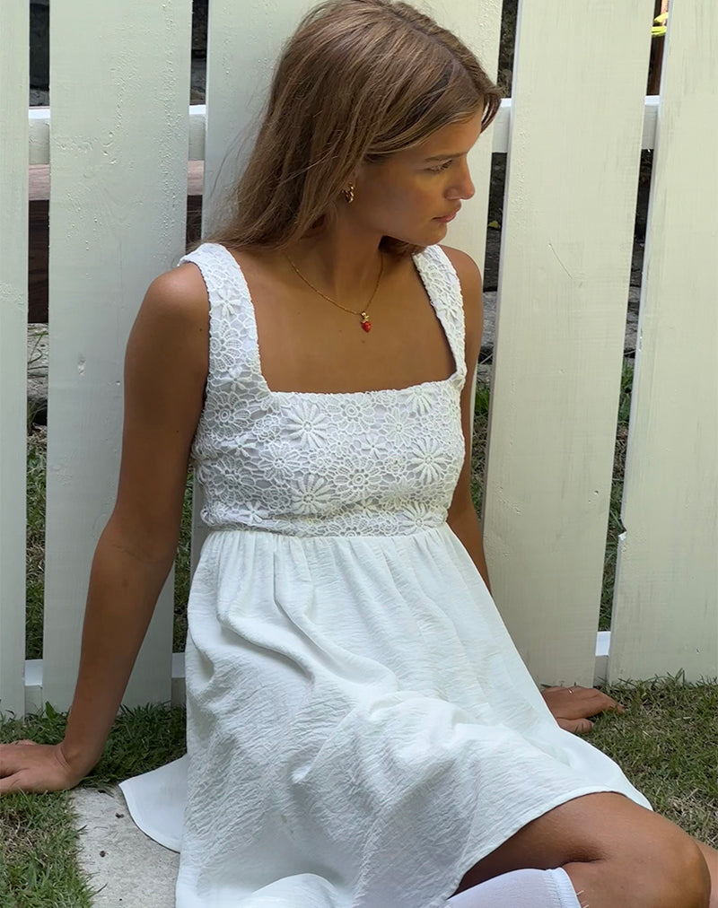 Minivestido Liselotte en marfil
