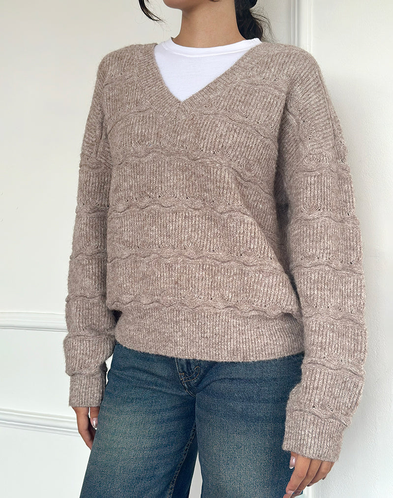 Imagen de Loka Oversized Jumper en almendra