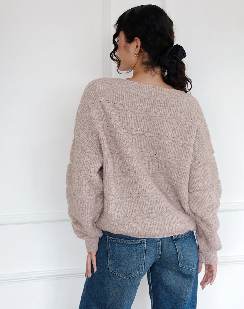 Imagen de Loka Oversized Jumper en almendra