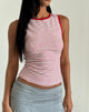imagen de Lorde Tank Top in Red and White Stripe