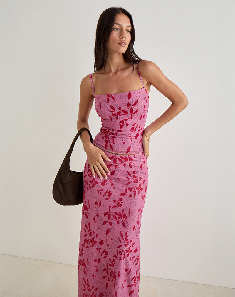 Imagen de Lotus Cami Top en Stencil Flor Rosa