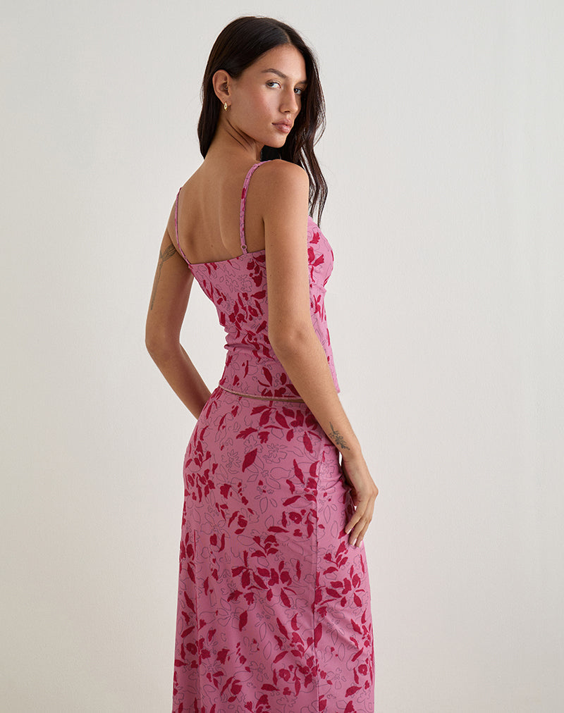 Imagen de Lotus Cami Top en Stencil Flor Rosa