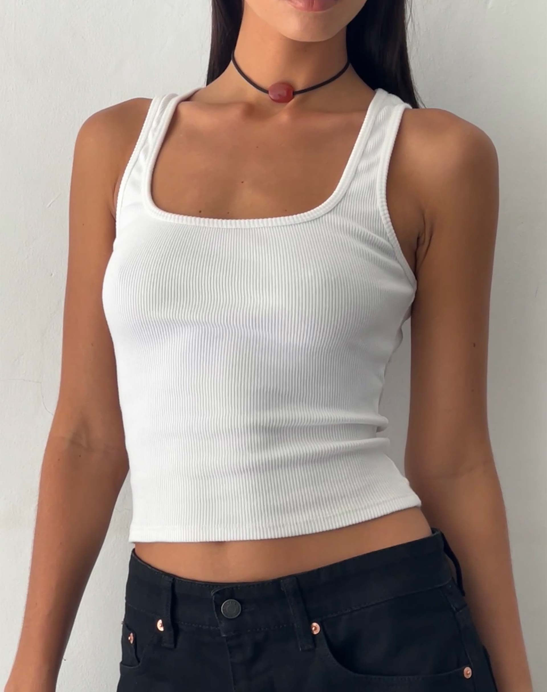 imagen de Roxe Vest Top en Blanco