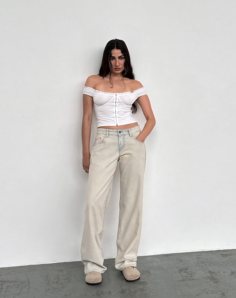 Imagen de Low Rise Parallel Jeans In Arctic Blue
