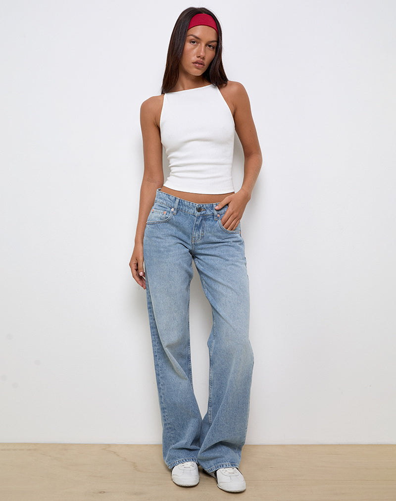 Imagen de Low Rise Parallel Jeans In Bright Blue Used
