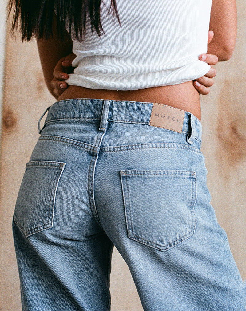 Imagen de Low Rise Parallel Jeans In Bright Blue Used