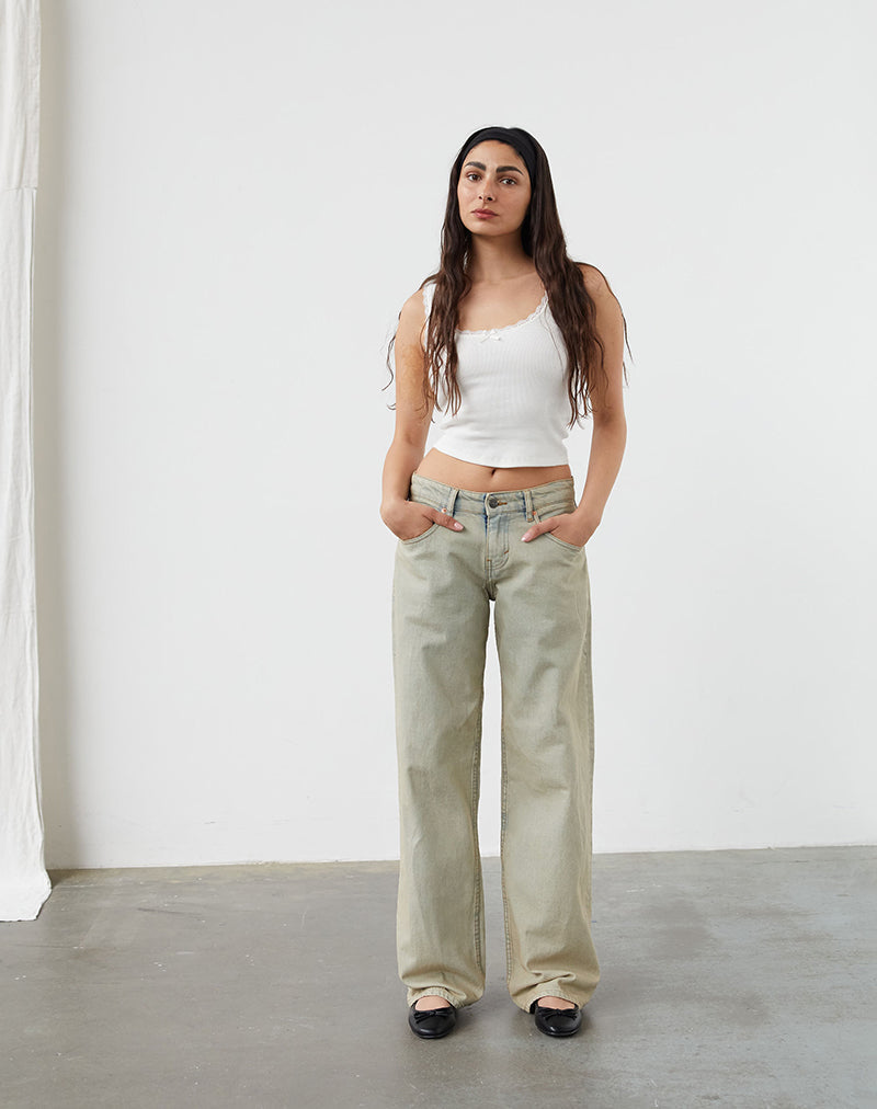 Imagen de Low Rise Parallel Jeans en Desert Sand Wash