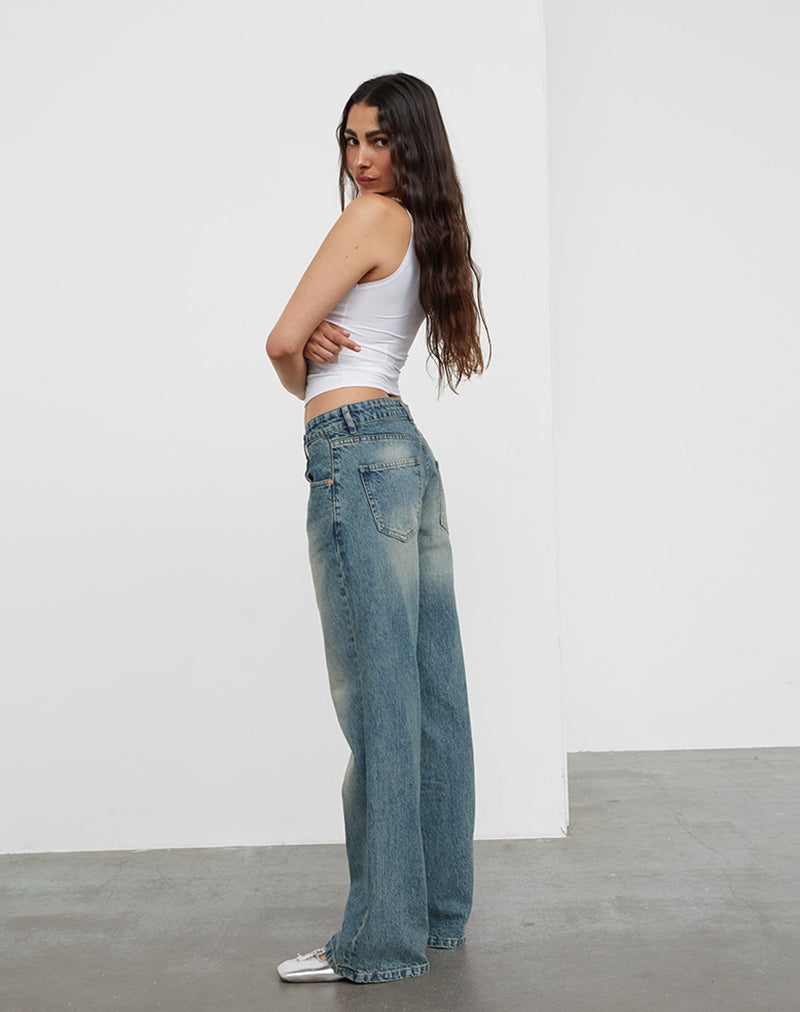 Imagen de Low Rise Parallel Jeans In Dirty Blue