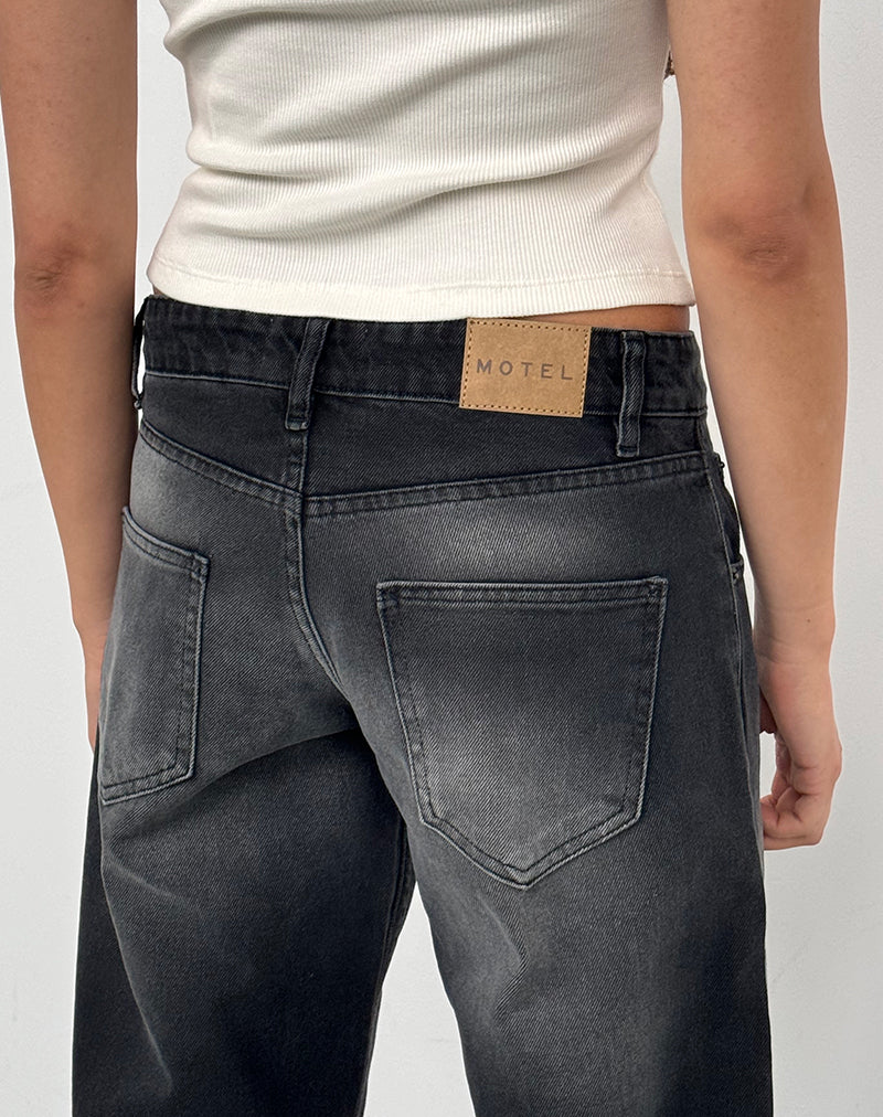Imagen de Low Rise Parallel Jeans In Extreme Black Wash