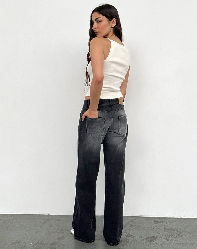 Imagen de Low Rise Parallel Jeans In Extreme Black Wash
