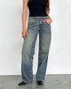 Imagen de Low Rise Parallel Jeans in Extreme Blue Green