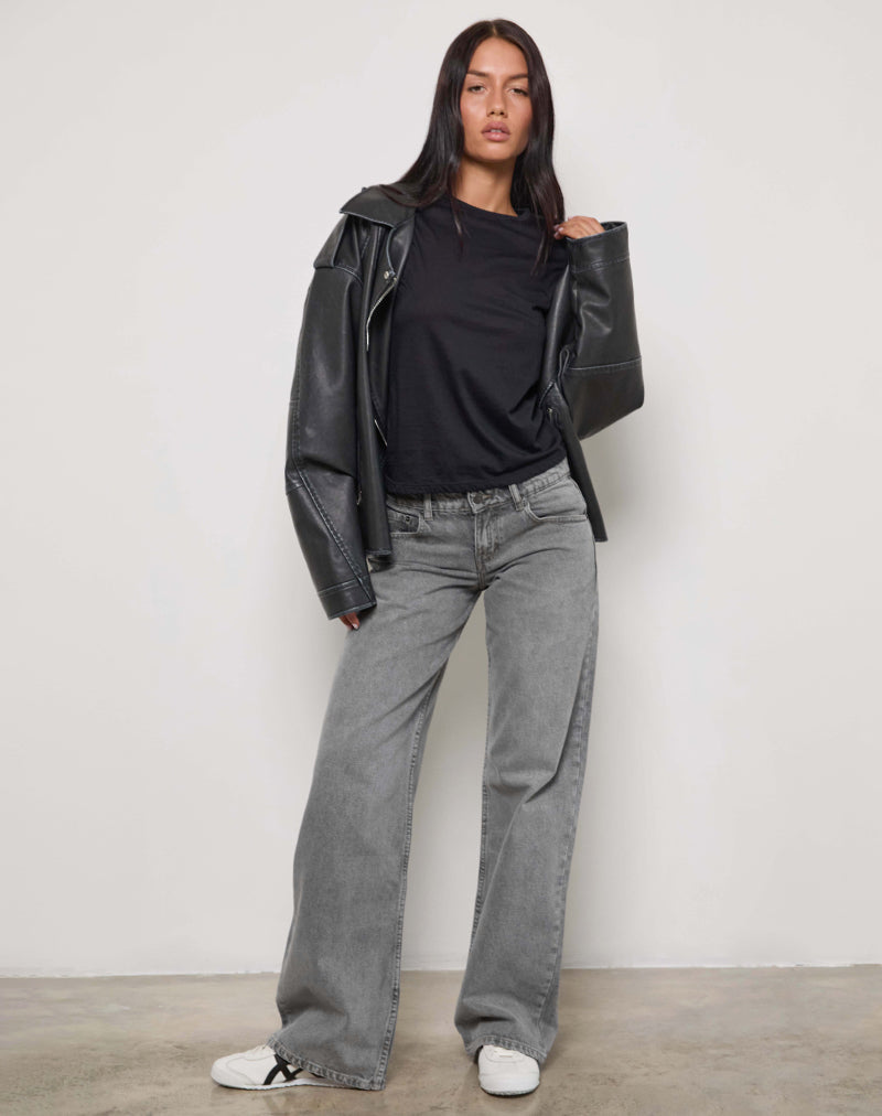 Imagen de Low Rise Parallel Jeans in Grey Wash